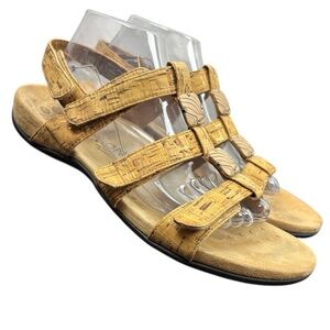 Vionic Amber Sandals Tan Speckled design Tan Size 10 Comfort Stylish Neutral